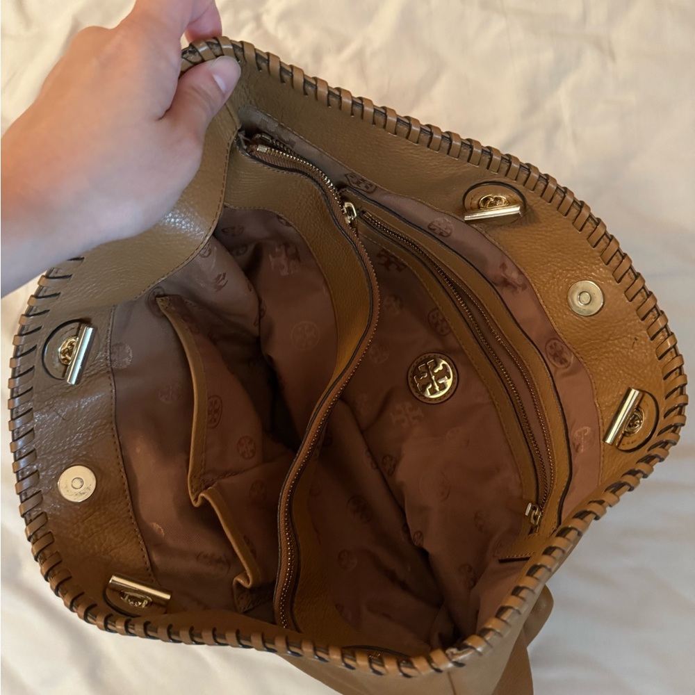 Tory Burch Brown Leather Tote Bag - Picture 5 of 8